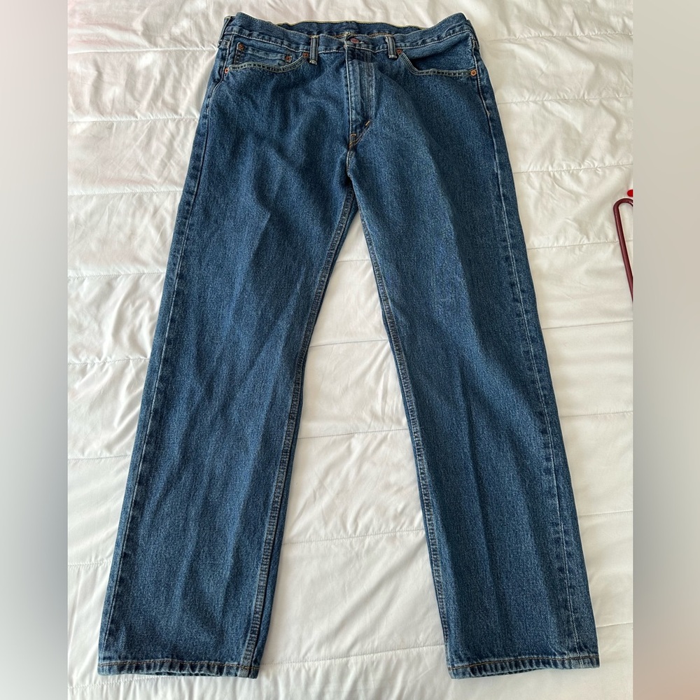 Levi’s 505 Relaxed Fit Men's Blue Jeans Size 38x32